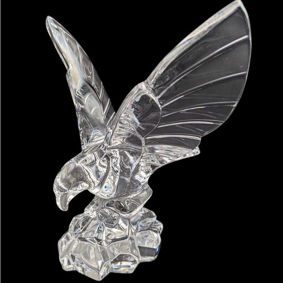 DE SORSS Other - Vintage Val St.Lambert De Sorss Signed.Solid Lead Crystal Glass American Eagle.